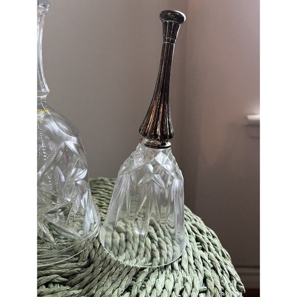 Vintage Lot Of crystal Glass bells - Picture 4 of 7